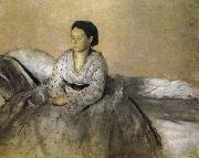 Edgar Degas Mrs. Edgar Spain oil painting artist
